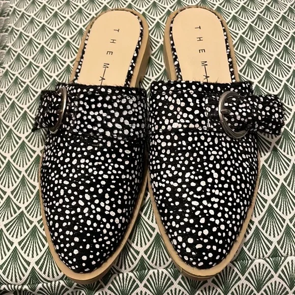 The march - black speckled spot mule Size uk4 - Picture 1 of 5